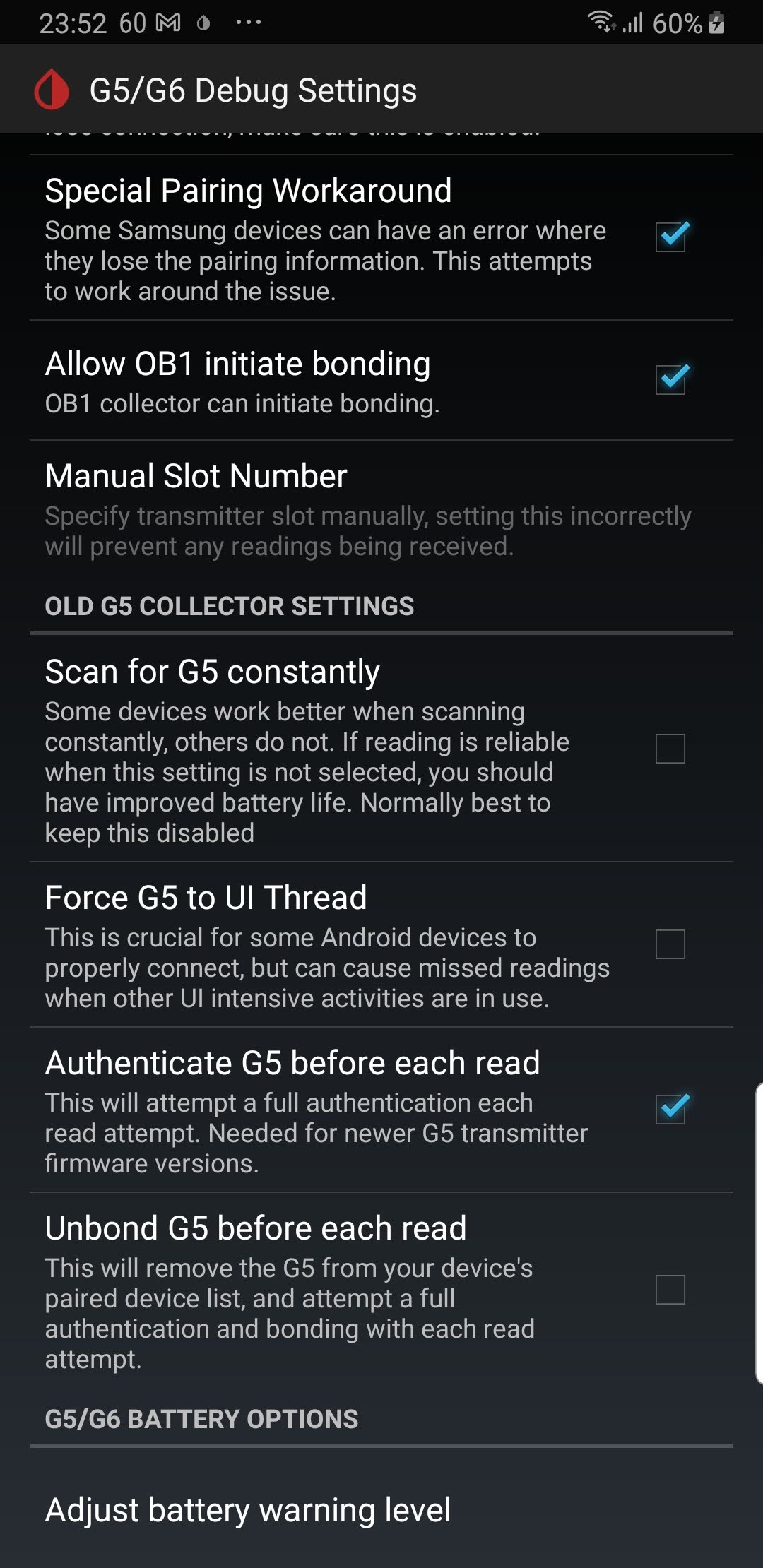 G5_G6 Debug Settings